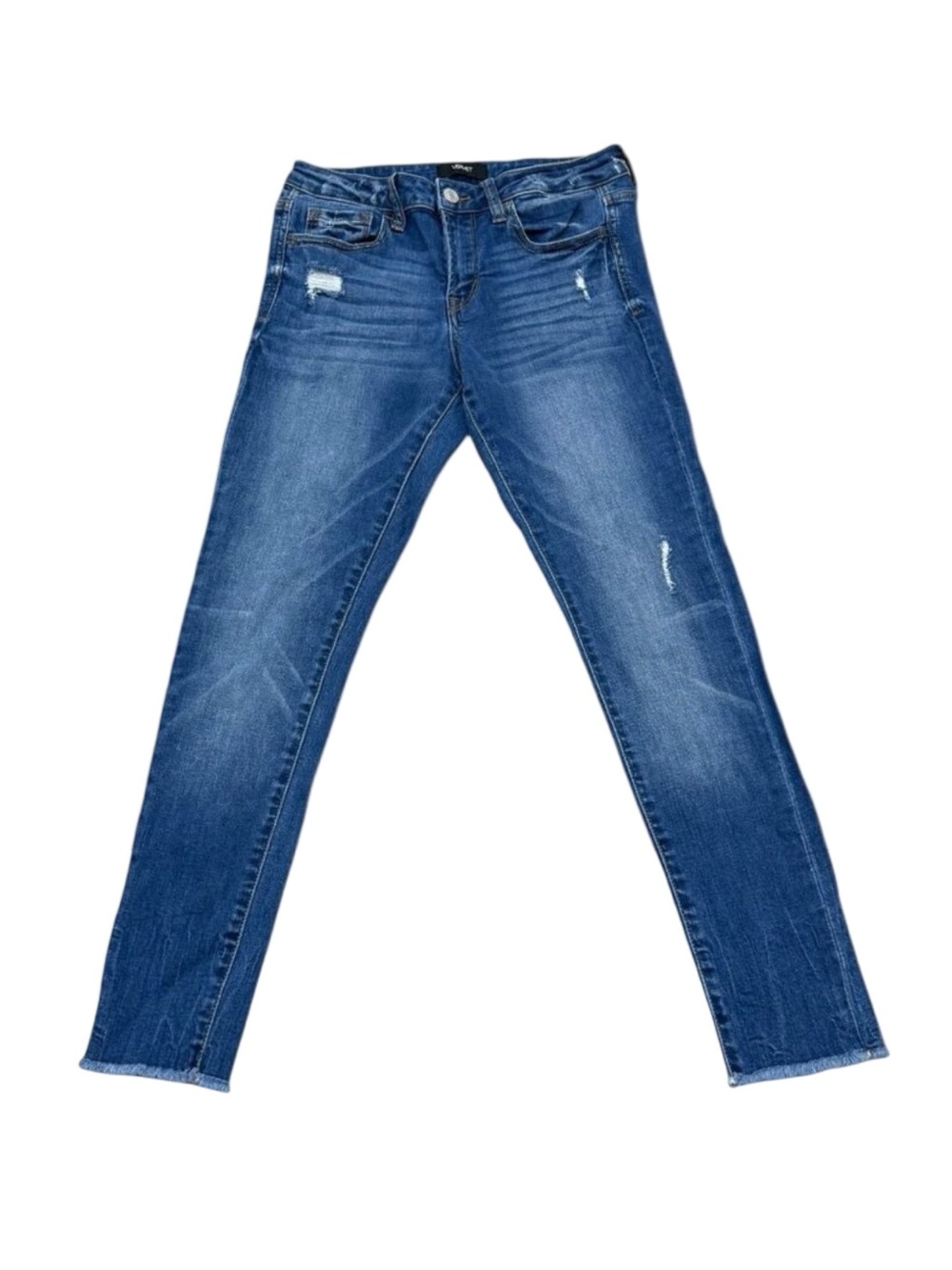 Women’s Vervet Blue Denim Skinny Jeans Distressed Size 26